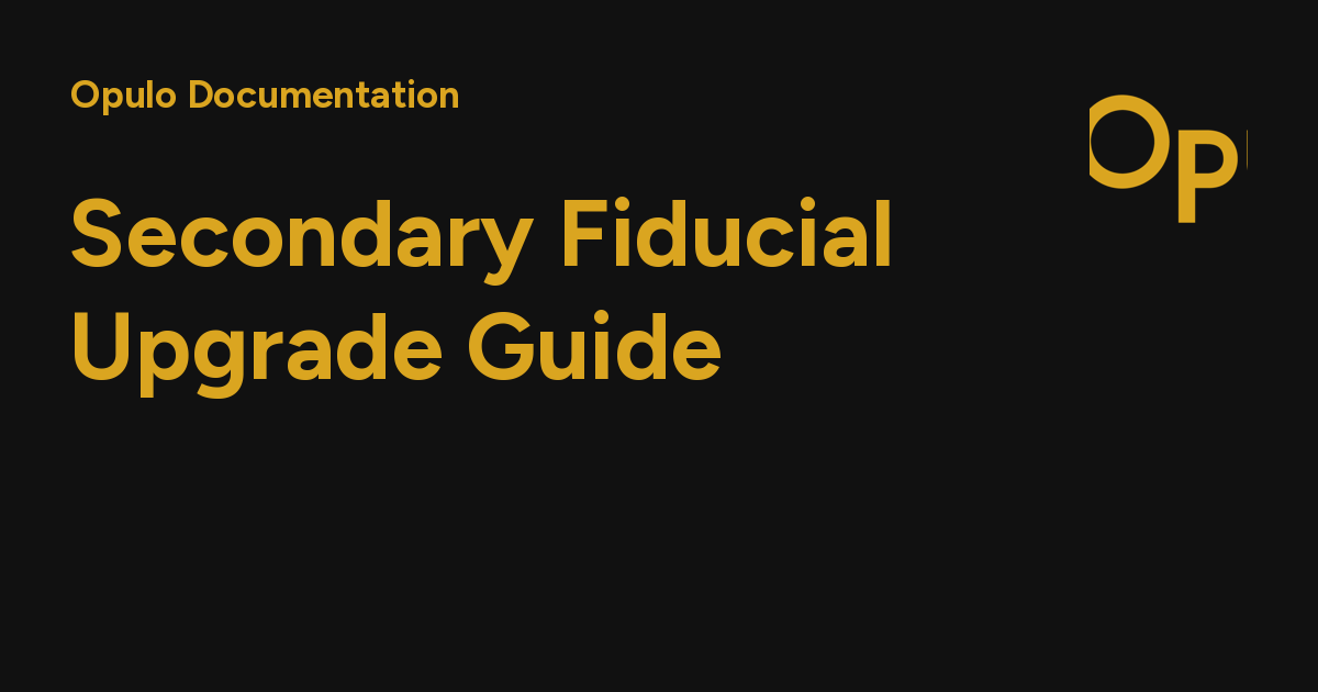 Secondary Fiducial Upgrade Guide - Opulo Documentation