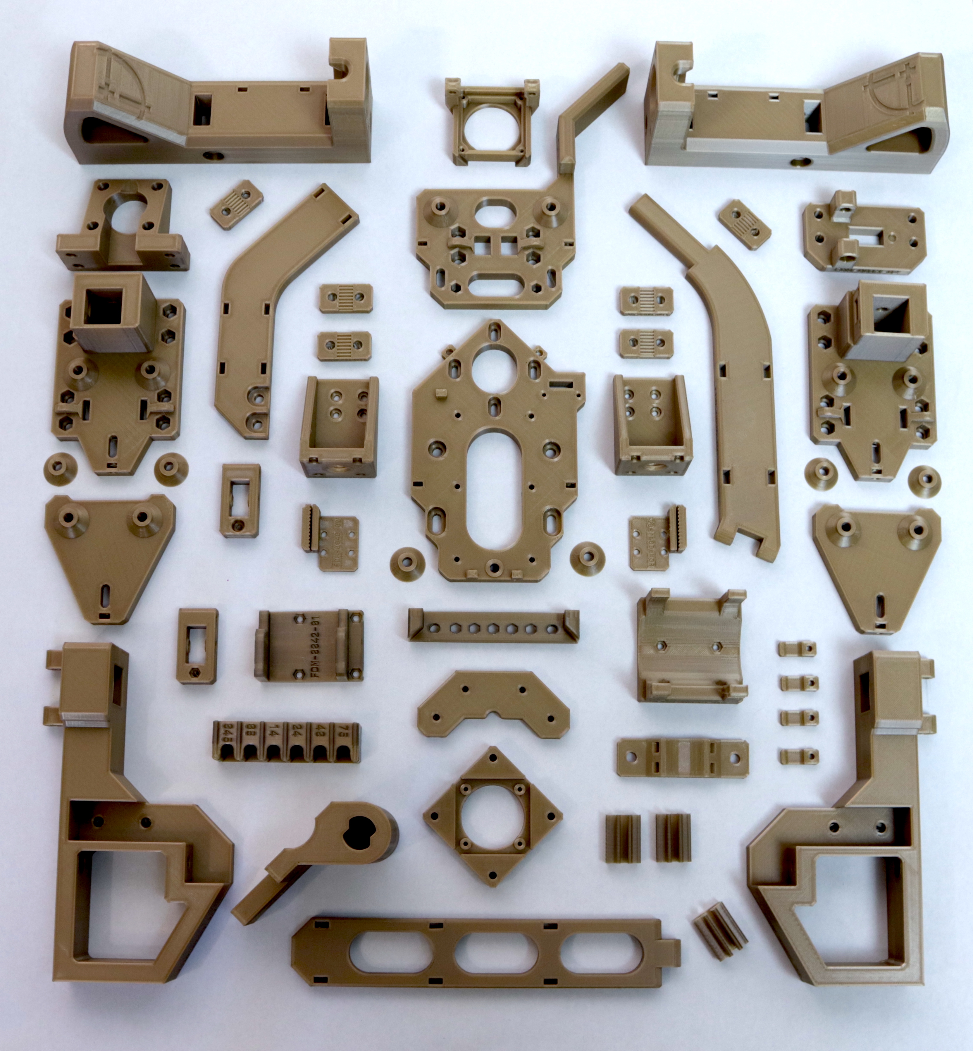 All 3D printed parts